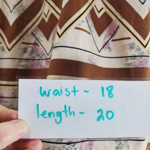 NWT XL Tiny Anthropologie Raleigh Cotton Mini Skirt Striped Aztec Southwestern - Picture 4 of 12